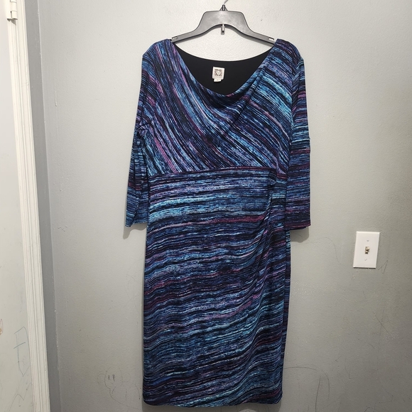 Anne Klein Dresses & Skirts - Anne Klein Multicolor Striped Dress Size 16